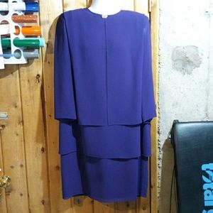 Womens evening dress, purple, sz 16W
